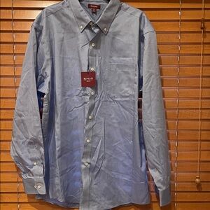 Red House Classic Oxford Men's Light Blue Dress Shirt size XLg (F)